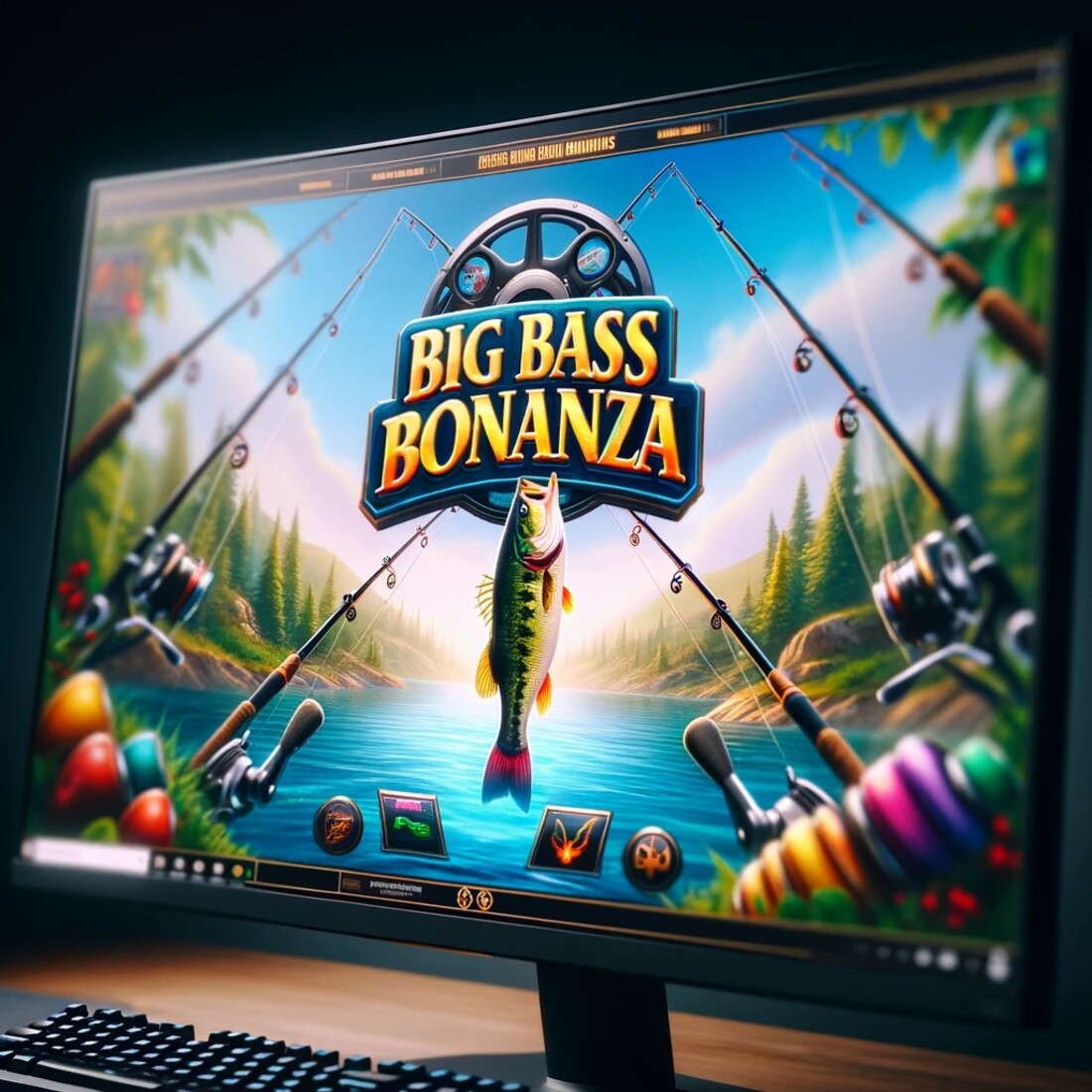 Large Bass Bonanza-- Win Up to 2,100 x in a Fishing Game